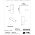 thumbnail image 2 of Ekena Millwork 2"W x 6"D x 6 1/4"H Steel Truss Shelf Bracket, Powder Coated Black, 2 of 11