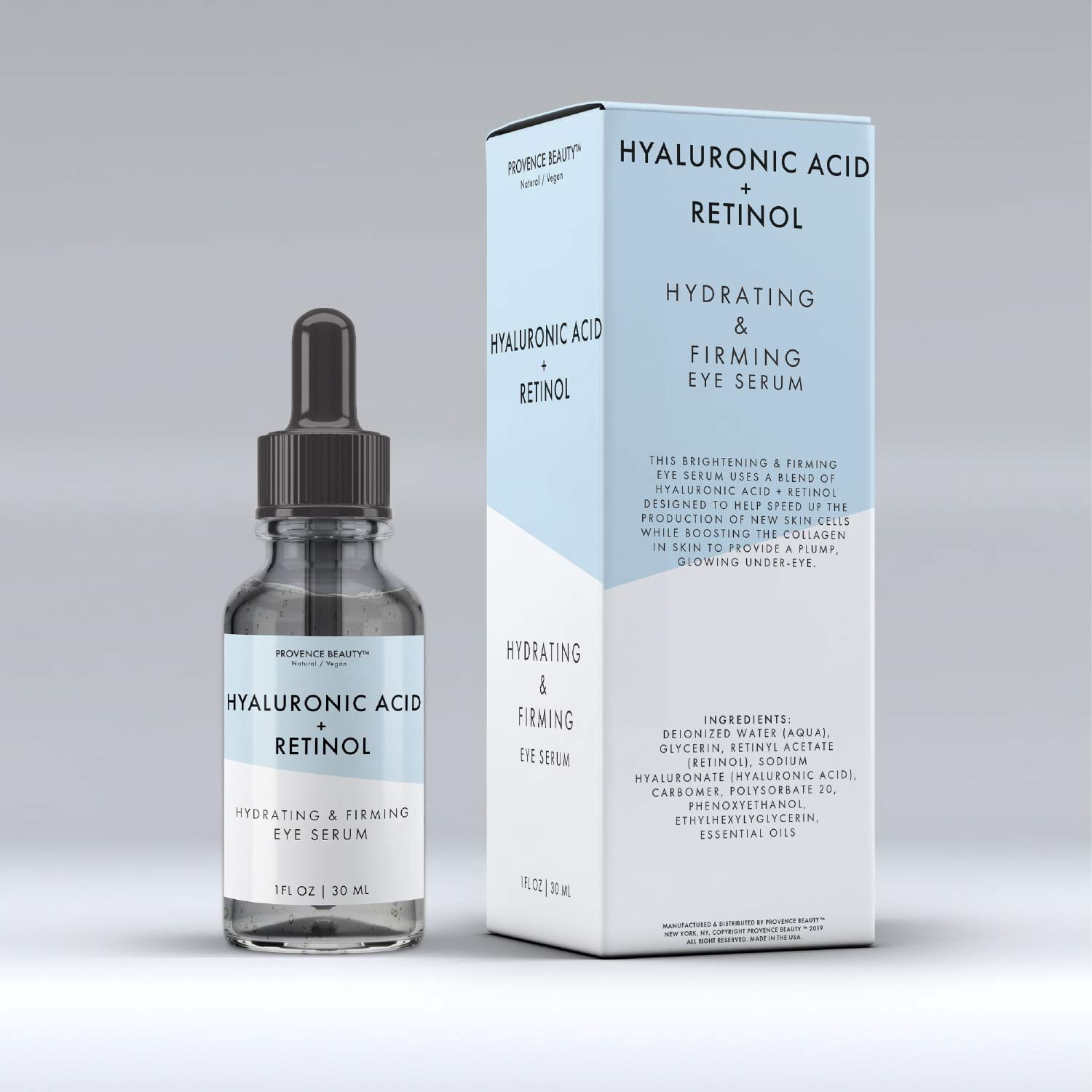 hyaluronic acid and retinol eye cream
