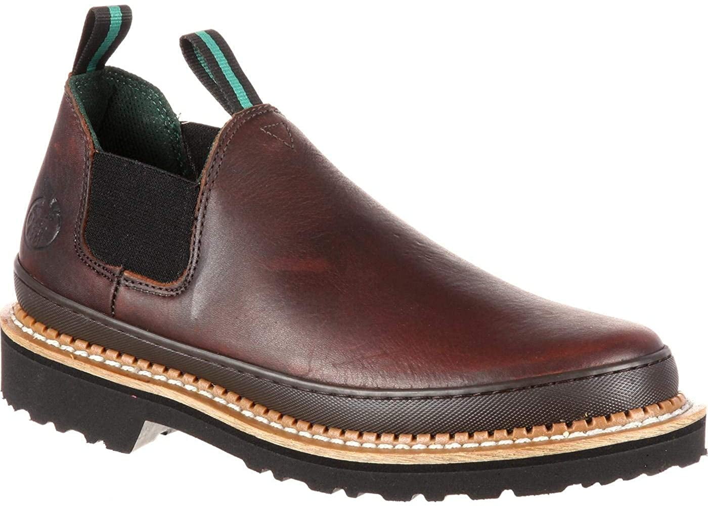 Georgia Boot® Men's 11.5 M Georgia Giant Revamp Romeo Slip-On Work Shoe in Brown
