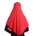thumbnail image 6 of DondPO Women's Muslin Hijab Head Scarf Plain Under Scarf Sports Hijab Stretchy Head Scarf For Women Hijab Caps Chiffon Hijab Hijab Cap For Women Undercap Hijab Red, 6 of 6