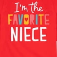 thumbnail image 3 of Instant Message - I'm The Favorite Niece - Toddler And Youth Long Sleeve Graphic T-Shirt, 3 of 6
