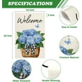 thumbnail image 2 of Spring Summer Hydrangea Garden Flag 12x18 Double Standerd Welcome Spring Garden Flags for Outside Vertical Farmhouse Holiday, 2 of 6