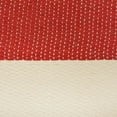 thumbnail image 2 of Contemporary Home Living 17" Red and White Striped Pattern Medium Rectangular Basket, 2 of 7