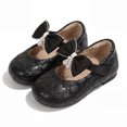 thumbnail image 3 of Rexoro Girls Mary Janes Shoes PU Bowknot Pearl Wedding Toddler Flats, 3 of 7