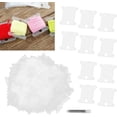 thumbnail image 3 of 300 Pcs Floss Bobbin Card, Transparent Plastic Embroidery Sewing Winding Plate Cross Stitch Thread Holder Storage Tool with 12 Silver Blunt Big Eye Needle, 3 of 5