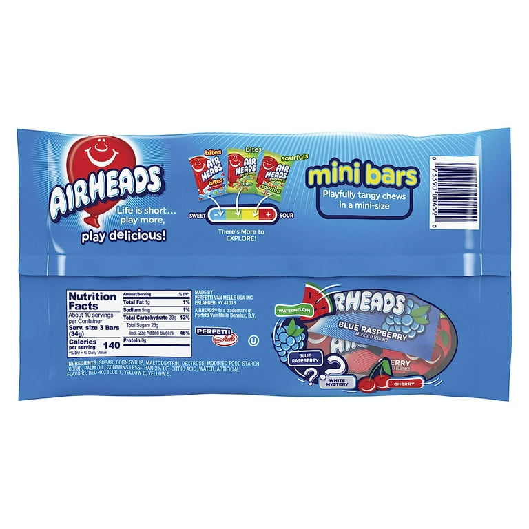 Airheads Mix Pack Party Candy Variety Bag, Assorted Fruit Mini