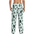 thumbnail image 3 of Forest Trees Bigfoot And Jackalope Men'S Pajama Pants Soft Sleep Lounge Pants Pjs Bottoms With Pockets X-Large, 3 of 6