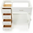 thumbnail image 6 of Ariel H042s-R-Bc Bristol 42" Single Free Standing Right Offset Vanity Cabinet Only - White, 6 of 7