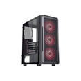 thumbnail image 4 of DIYPC S3-BK-ARGB Black USB3.0 Steel/ Tempered Glass ATX Mid Tower Gaming Computer Case w/ Tempered Glass Panel and 3 x ARGB LED Fans x Front (Pre-Installed), 4 of 20