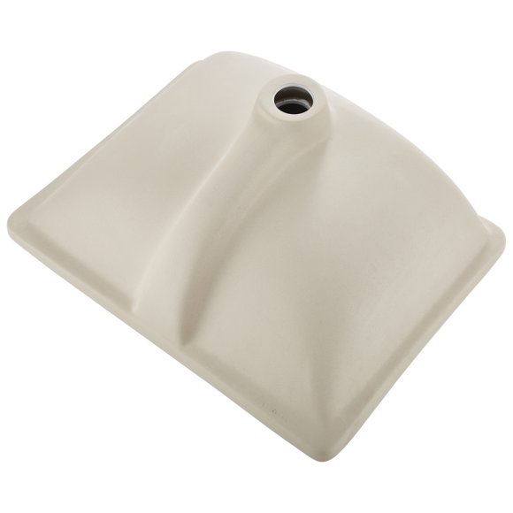 KFFKFF Undermount Bathroom Sink, 20.28 x 15.16 Inch Rectangular White Ceramic Vessel Sink with Overflow Hole, Under Counter Drop in Modern Lavatory Vanity Bath Wash Bowl Basin
