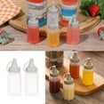thumbnail image 6 of beyonday 12pcs Mini Seasoning Squeeze Bottles, 30ml/1oz Transparent Bento Sauce Ketchup Mustard Salad Dressing Squeeze Bottles, Plastic Condiment Container for School Picnic Outdoor Barbecue, 6 of 14