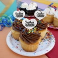 thumbnail image 3 of Brother of the Groom Wedding Heart Love Cupcake Picks Toppers Decoration Set of 6, 3 of 3