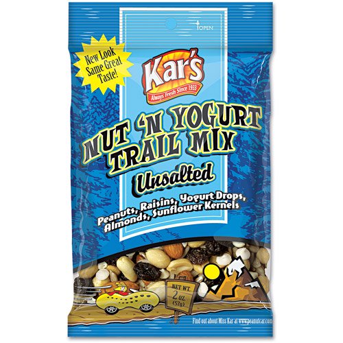 Advantus 40647 Kar`s Nut and Yogurt Trail Mix, 2oz Bag, 16/Box