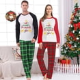 thumbnail image 2 of Pijama navideño a juego para pareja, conjunto de ropa de dormir verde, todo lo que quiero para Navidad, 2 of 4