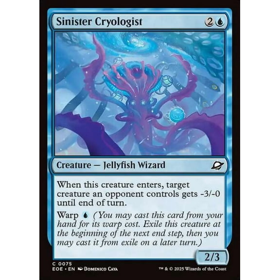 MtG Edge of Eternities Common Sinister Cryologist #75