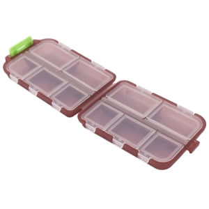 10 Grilles Pills Cases Petites Pilules Organisateur Box, Médecines Plastiques Etanches Box Pilles de voyage hebdomadaires Organisateur avec Serrure, Conteneur de médicaments portables pour le voyage