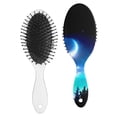thumbnail image 2 of Hair Brush, Retro Style Paddle Detangler for Men, Women, Teens, Anti-Static Bristles, 2 of 8