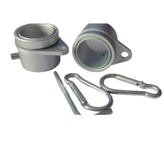 Premium Aluminum Flagpole Rings Set: 360° Rotating, Sturdy & Weatherproof!