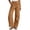 Brown(Pants), variant on No Boundarie Wide Leg Pants for Women Cotton Linen Button Front Elastic Waist with Pockets Work to Weekend Loose Lounge Pants