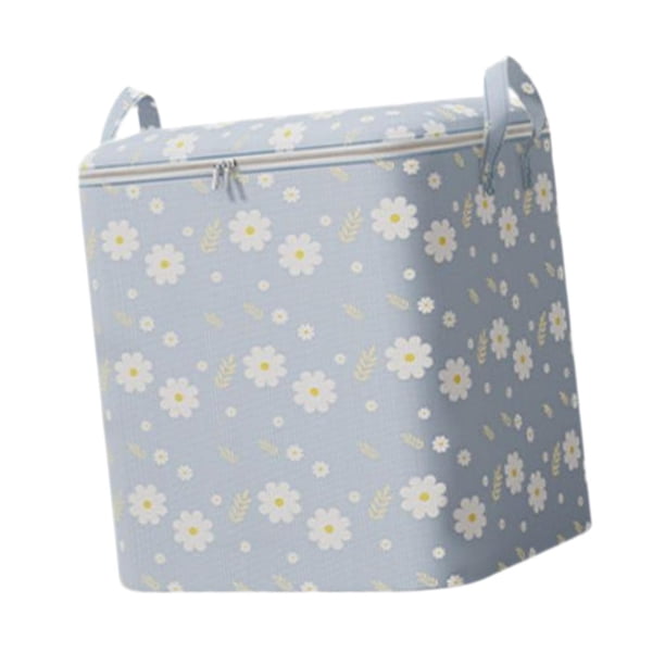 Bolsa de almacenamiento de ropa, bolsa para mudanzas, almacenamiento en armario, bolsa de almacenamiento extragrande, organizador de armario para 80L Azul