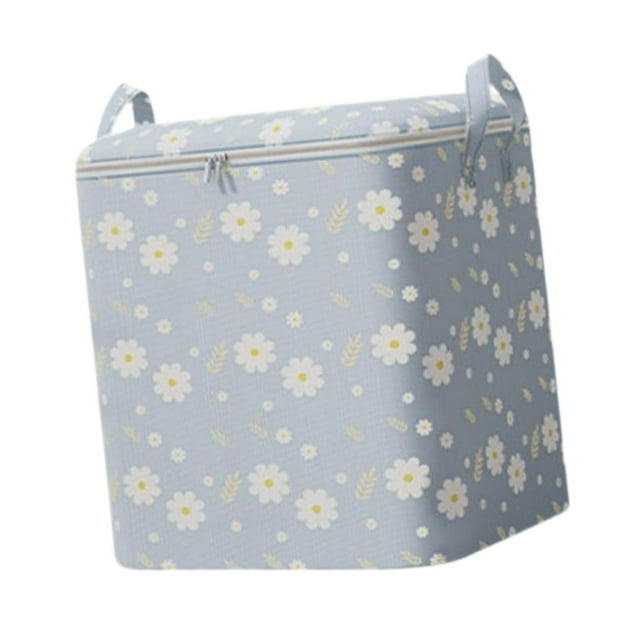 jifeng Clothes Storage Bag Portable Foldable Heavy Duty Comforter Organizer Storage 80L Blue