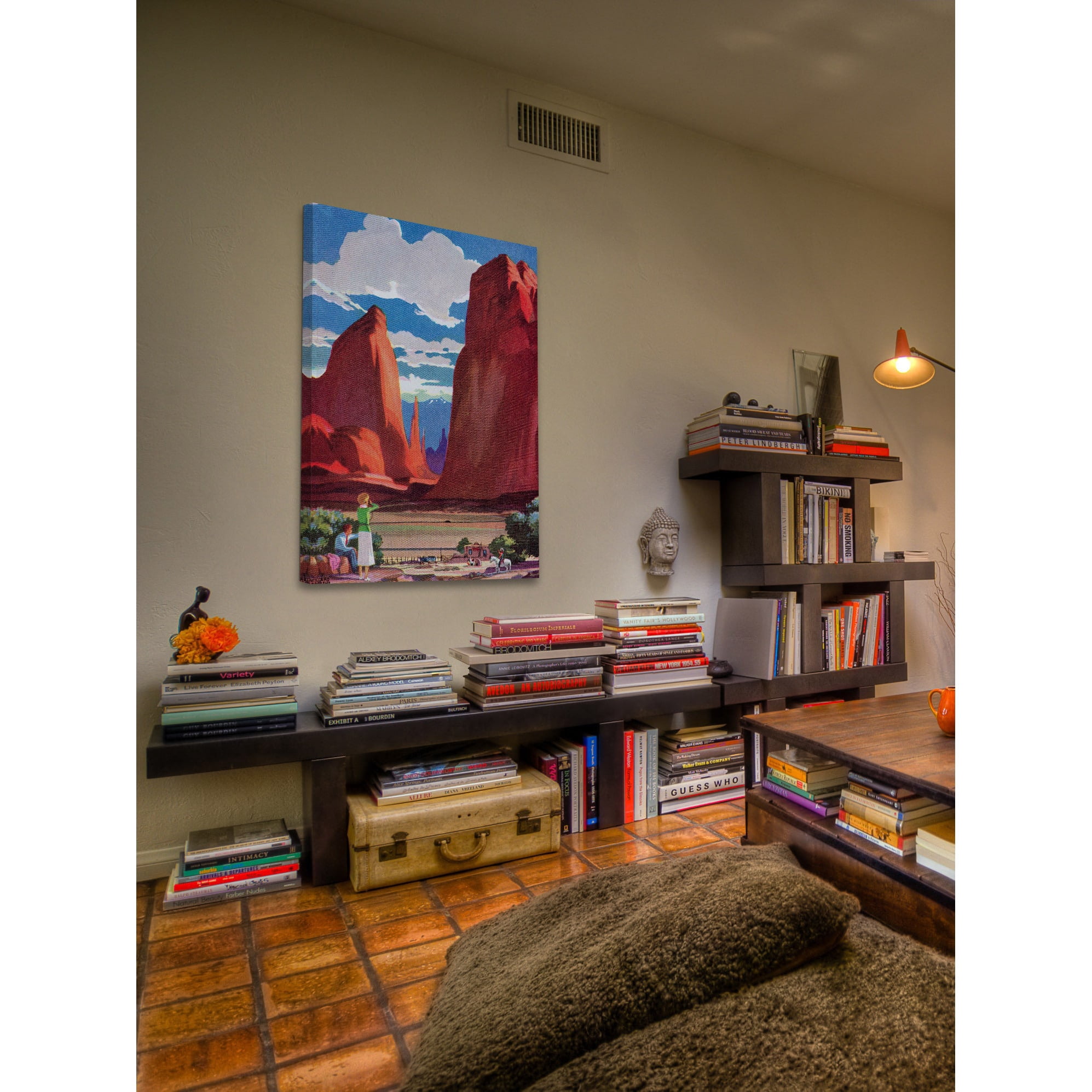 "Red Rocks" Painting Print on Wrapped Canvas