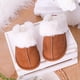 thumbnail image 2 of DQrwqpou Pantuflas Térmicas Planas Pantuflas Peludas Antideslizantes para Hombre Mujer (Marrón 44-45), 2 of 8