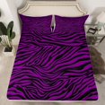 thumbnail image 2 of Manfei Abstract Lines 4-Piece Full Size Sheets,Zebra Print Bed Sheets,Animal Print Lightweight Sheet Sets,Stripes Bedroom Decorative, 2 of 7
