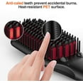 thumbnail image 2 of 2025  Ionic Ceramic Hair Straightening Brush - Anti-Scald Hot Comb for Thick Natural Hair (Portable Electric Styler), 2 of 5