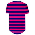 thumbnail image 6 of Puntoco Tops Blouses for women Clearance 2025,Womens Casual striped Tops Crewneck Short Sleeve T Shirts Outfits 2026 Spring Summer Shirts Hot Pink XL(XL), 6 of 7