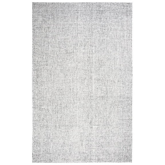 Alora Decor London 8' x 10' Solid Gray/Gray/Rust/Blue Hand-Tufted Area Rug