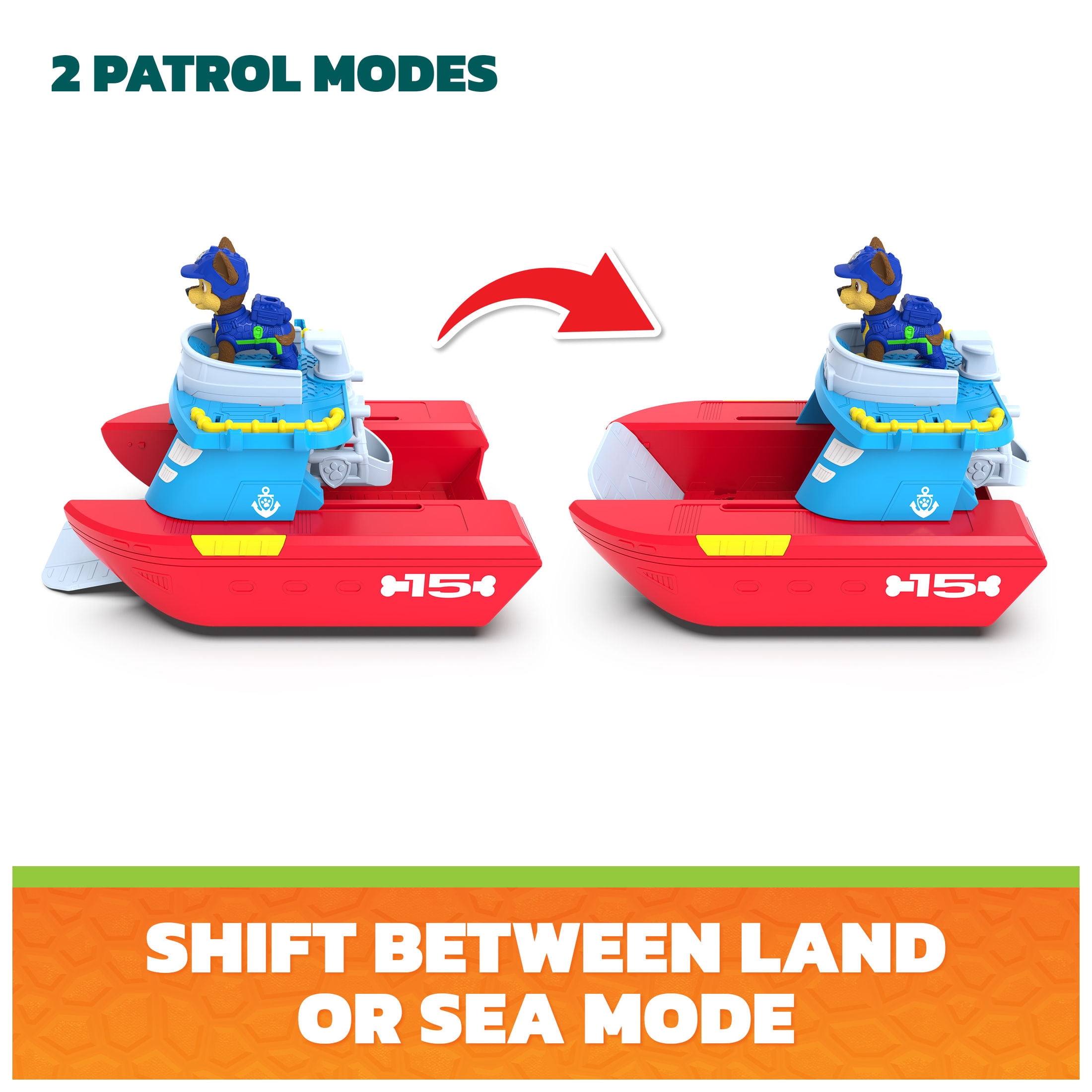 PAW Patrol: The Dino Movie Dino Patrol Box Toy Vehicle Two 2-Pack, for Ages 3 and up