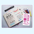 thumbnail image 2 of Plantillas creativas para dibujar y decorar - Juego de 48 piezas con diseños navideños y artísticos, material PET ecológico, ideal para manualidades escolares., 2 of 6