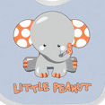 thumbnail image 4 of Inktastic Little Peanut Cute Baby Elephant Boys or Girls Baby Bib, 4 of 4