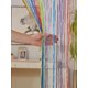 thumbnail image 4 of Xiao Hua Paquete de 2 cortinas de 99 x 199 cm para puertas, divisores de ambientes, decoración hippie, cortinas colgantes con cuentas para dormitorio, armario, puerta, color naranja, 4 of 4
