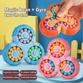 thumbnail image 3 of Juguete rompecabezas 2 en 1 Magic Bean Gyro Yuxing Alivio del estrés y la ansiedad Rosa, 3 of 5