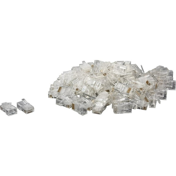 C2G RJ45 Cat5 8 x 8 Modular Plug for Round Stranded Cable - 100pk