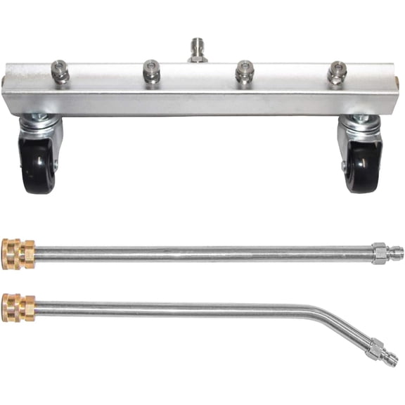Washer Undercarriage Cleaner, Undercarriage Water Broom with 13 Inch Extension Wand and 45- Angled Wand, 4000 PSI