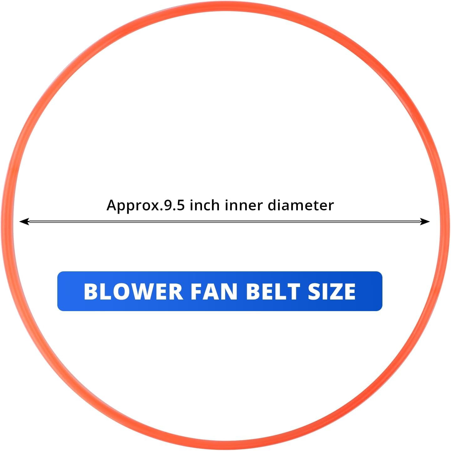 IWIWE Portable Compact Dryer Blower Fan Belt Replacement for Magic Chef MCSDRY1S 2.6 cu.ft Parts（2Pack）