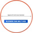 thumbnail image 2 of IWIWE Portable Compact Dryer Blower Fan Belt Replacement for Magic Chef Compact Dryer MCSDRY1S 2.6 cu.ft Dryer Parts（2Pack）, 2 of 7