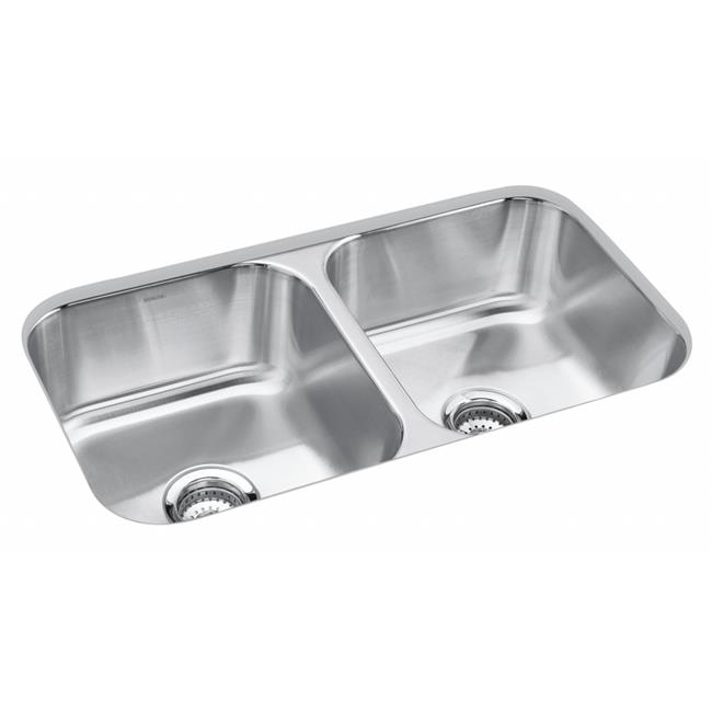 Sterling Sinks 11444NA 32 in. X 18 in. X 9 in. Stainless Steel Double