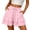 Pink, variant on TRUBKH Skorts for Women 2-in-1 High Waist with Lace Up Cute Shorts Tiered Skorts Tennis Golf Shorts Flowy Shorts for Women Boho Pleated Short Skort Skirt Pink S