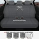 thumbnail image 3 of Juego completo de fundas para asientos de coche CAROMOP, piel sintética, color gris, 3 of 9