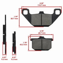 Front Rear Brake Pads for Kawasaki ZG1000 Concours 1000 1994-2006
