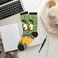 thumbnail image 6 of Pofeuu Quirky Cartoon 123 Print Crew Socks, Adult Running Hiking Socks for Youth and Adult, 6 of 7