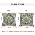 thumbnail image 3 of Boho Pillow Covers 20"x20" Set of 2 Vintage Carpet Green Bohemian Throw Pillow Case Soft Square Decorative Pillowcases for Home Decor Sofa Car Living Room, 3 of 6