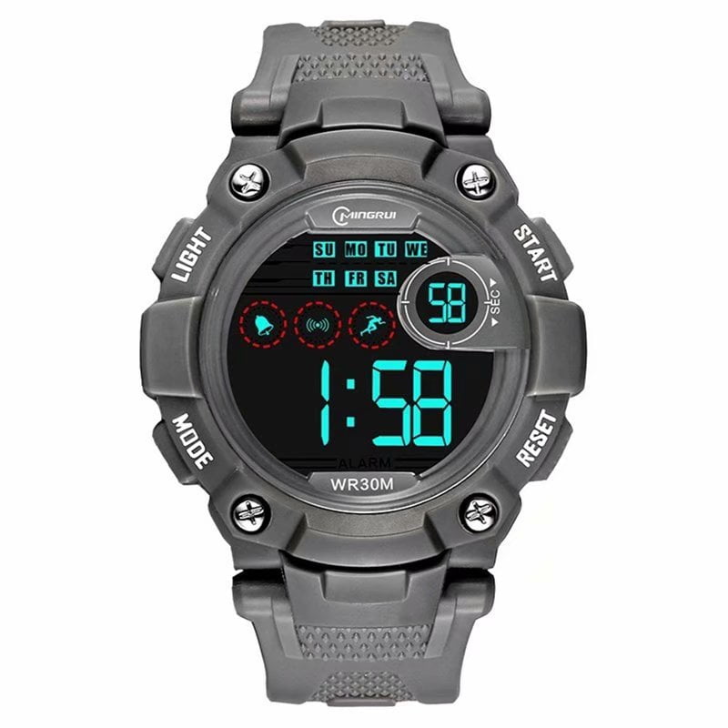 Casio Men's Digital Illuminator Sport Watch, Black Resin F108WH 