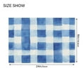 thumbnail image 4 of Yayeee Bath Rugs for Bathroom Floor Set of 2 Non Slip Fluffy Soft Absorbent Mat, Blue Plain, 4 of 7