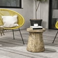 thumbnail image 2 of Gymax 17'' Concrete Accent Side Table Mushroom Wood-like End Table Plant Stand Stool, 2 of 10