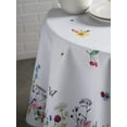 thumbnail image 3 of Maison d' Hermine Printemps 100% Cotton Tablecloth for Kitchen Dining | Tabletop | Decoration | Parties | Weddings | Spring/Summer (Round, 69 Inch)., 3 of 5